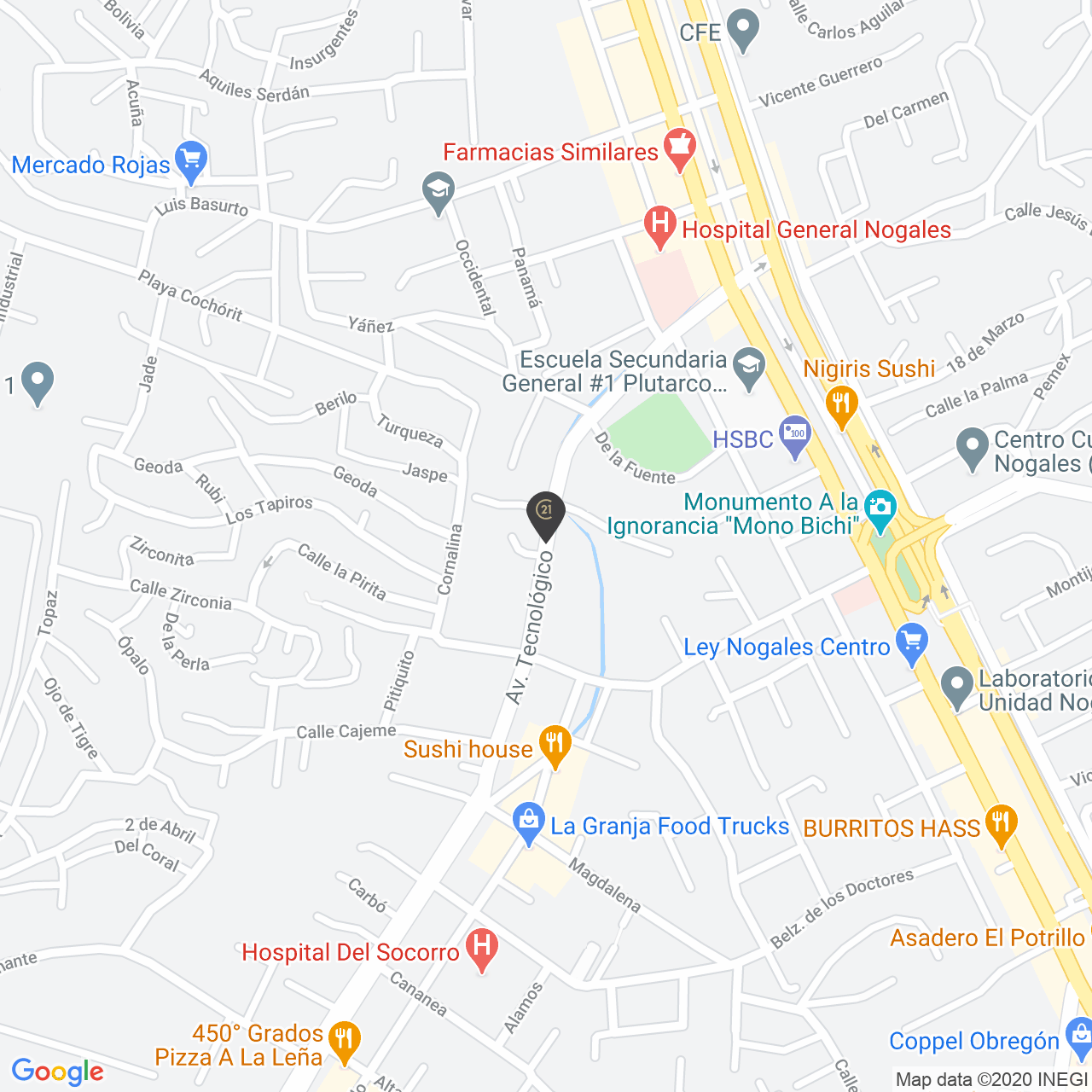 Terreno en venta en Municipal, Nogales, Sonora 6,640 m² terreno